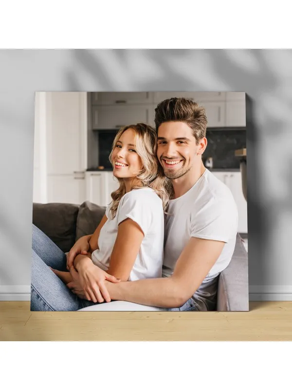 Tablou canvas personalizat cu poza ta – format pătrat