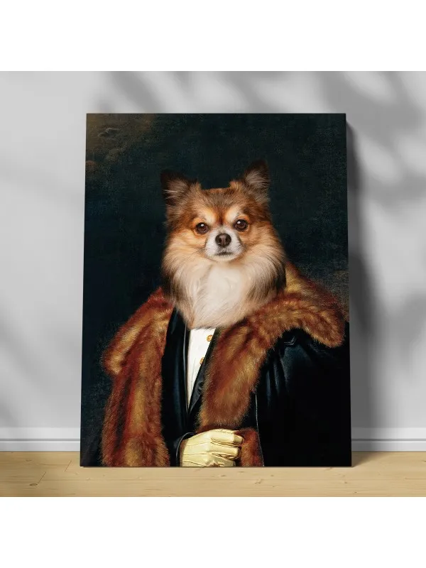 Tablou personalizat cu animalul tău – portret în haină de blană