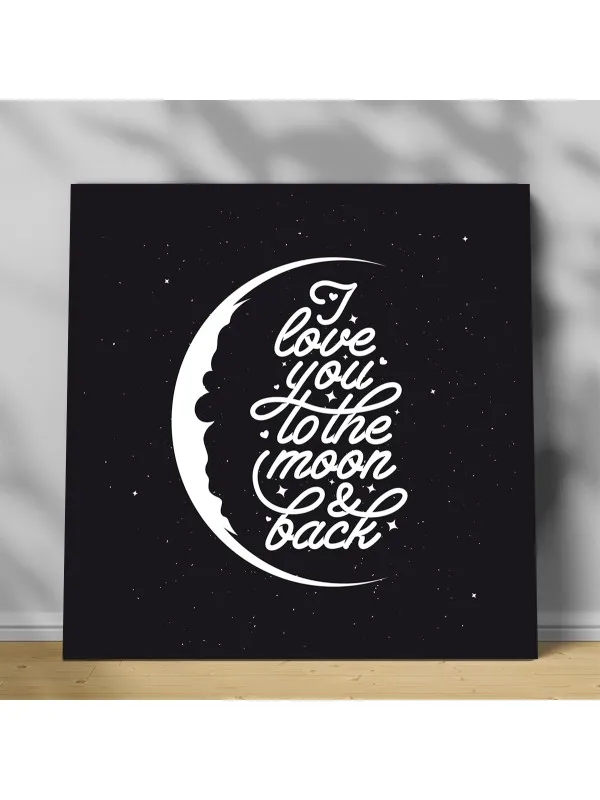 Tablou canvas I love you – mesaj romantic