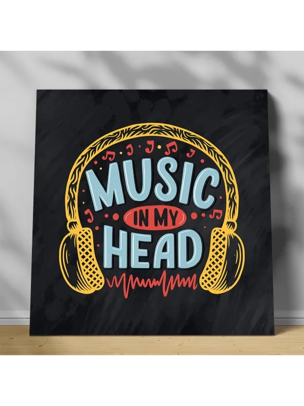 Tablou canvas Music – text decorativ