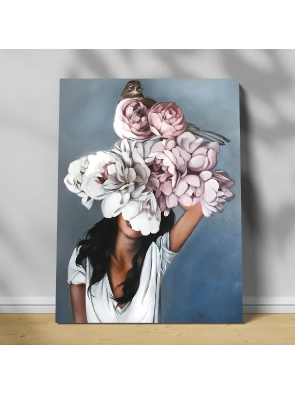Tablou canvas Floral girls – portrete decorative