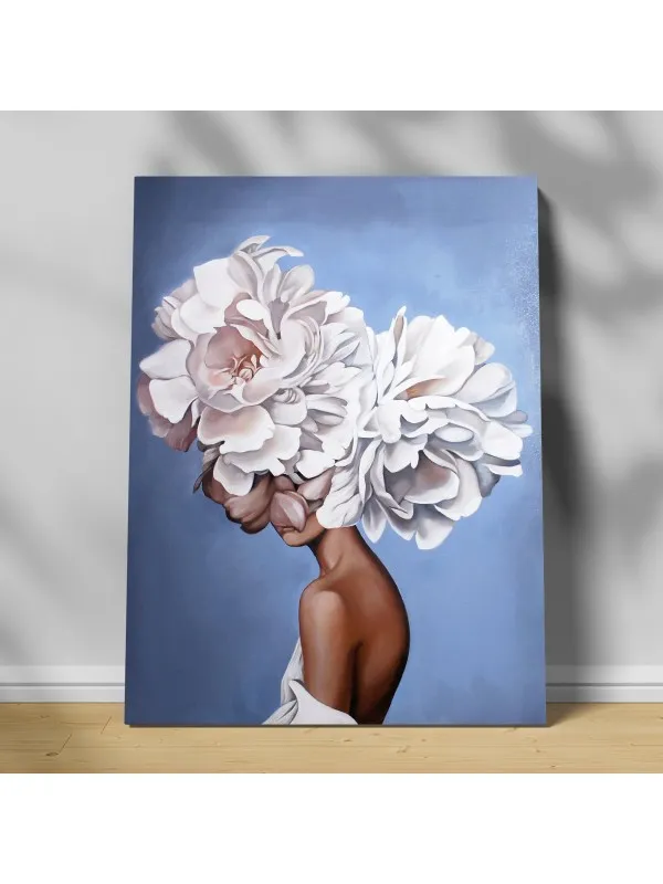 Tablou canvas Flower portrait II – figură feminină