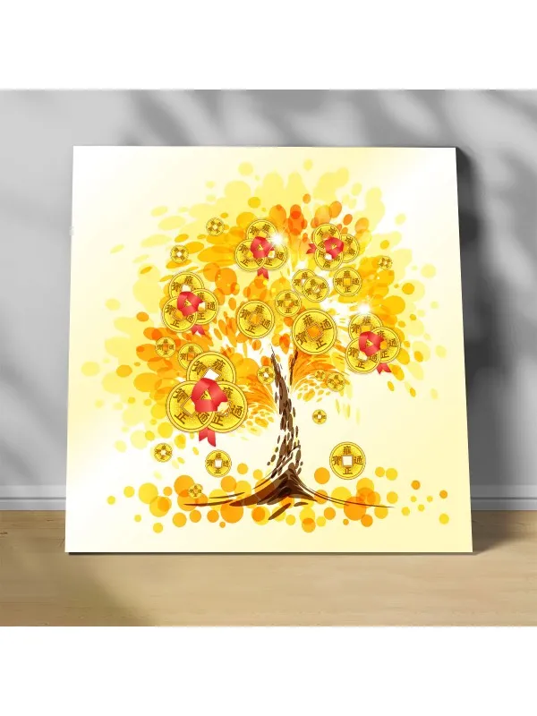 Tablou canvas Copacul cu monede – simbol feng shui al prosperității