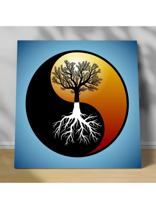 Tablou canvas Arborele vieții yin yang – decor feng shui