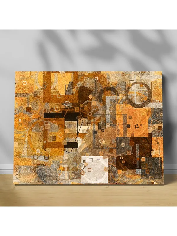 Tablou canvas Abstract brown – compoziție în tonuri de maro