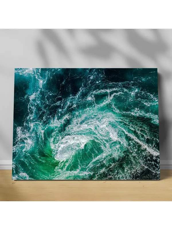 Tablou canvas Blue turquoise – abstract în albastru și turcoaz
