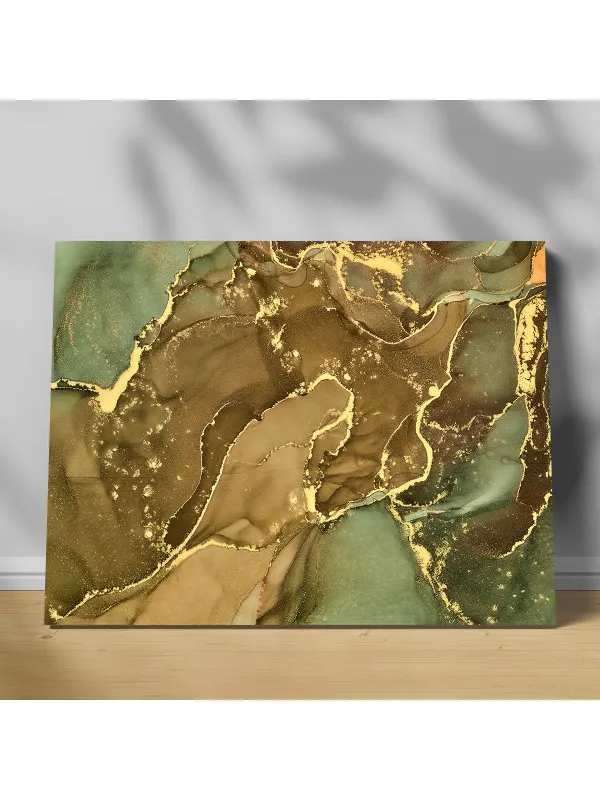 Tablou canvas Shades gold – abstract în nuanțe de auriu
