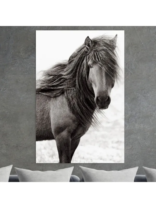 Tablou canvas cu cai Rugged beauty – 90 x 60 cm