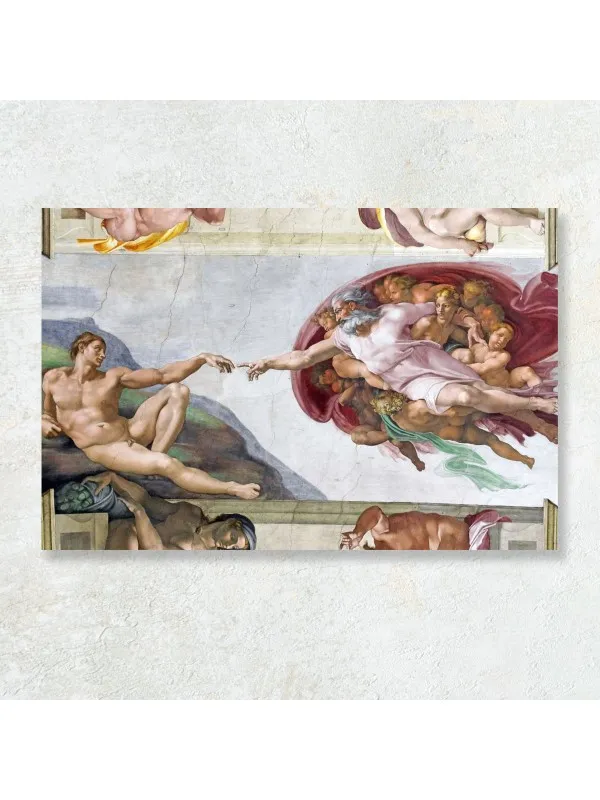 Tablou canvas Capela Sixtină, Michelangelo – reproducere