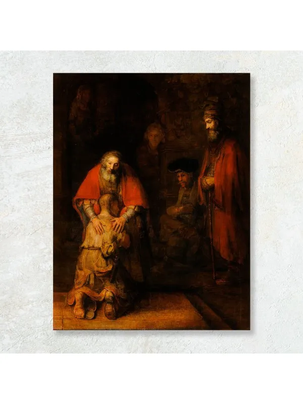 Tablou canvas Întoarcerea fiului risipitor, Rembrandt – reproducere