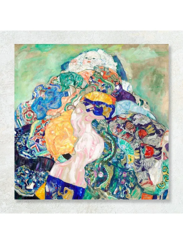 Tablou canvas Bebeluș (Leagănul), Gustav Klimt – reproducere