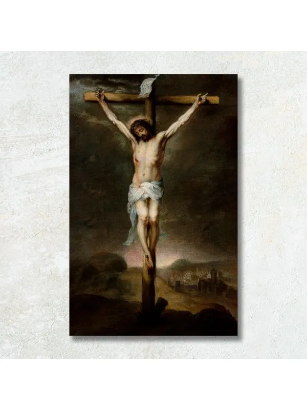 Tablou canvas Hristos pe cruce, Bartolomé Murillo – reproducere