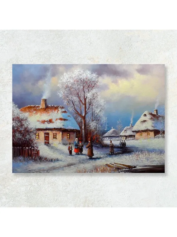 Tablou canvas La sfat – peisaj de iarnă