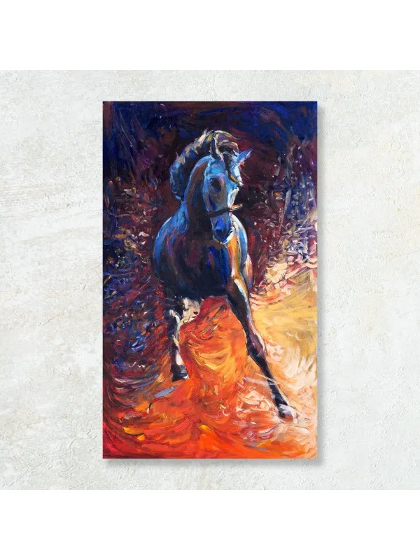 Tablou canvas Blue horse – motiv cu cai