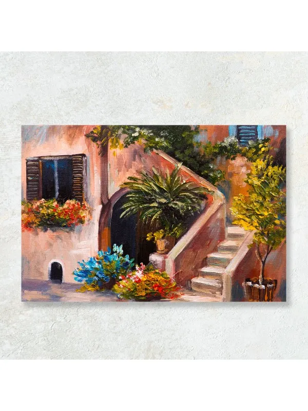 Tablou canvas Terasă de vară – peisaj de vacanță