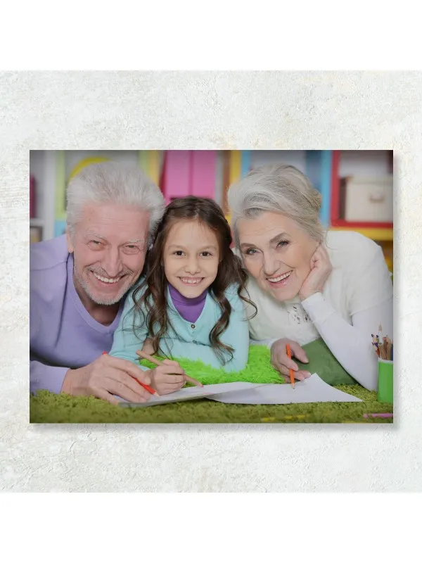 Tablou canvas personalizat pentru bunici – format orizontal