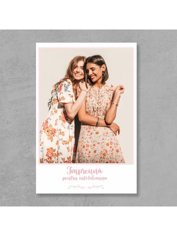 Tablou canvas personalizat Împreună pentru totdeauna – 50x70 cm