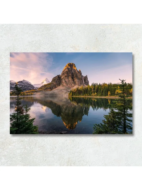 Tablou canvas feng shui Dimineața pe lac – peisaj cu apă