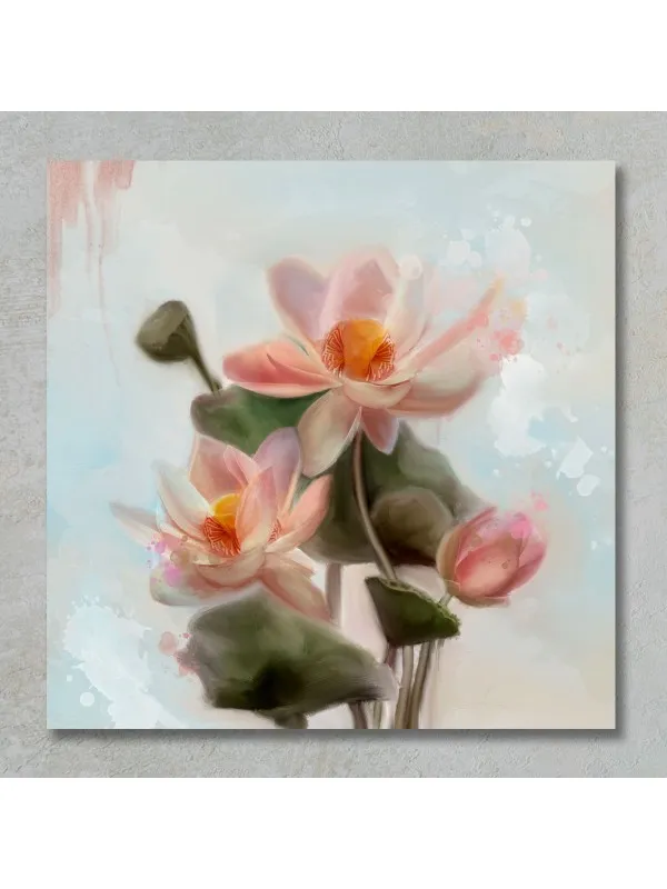 Tablou canvas feng shui Crini imperiali japonezi – format 50 x 50 cm