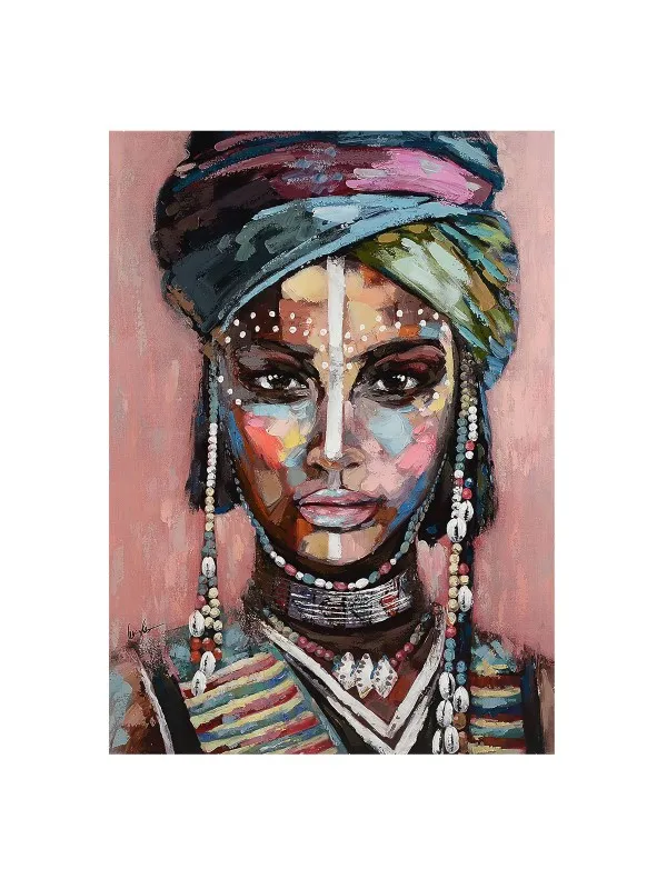 Tablou canvas Frumusețe ancestrală – femeie africană