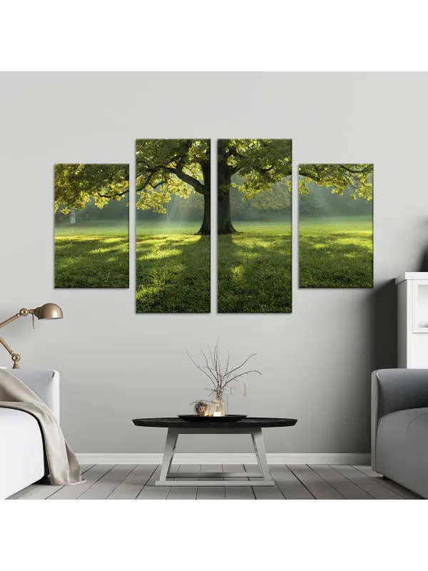 Tablou canvas din 4 piese Beautiful tree – 30 x 50 cm și 30 x 70 cm