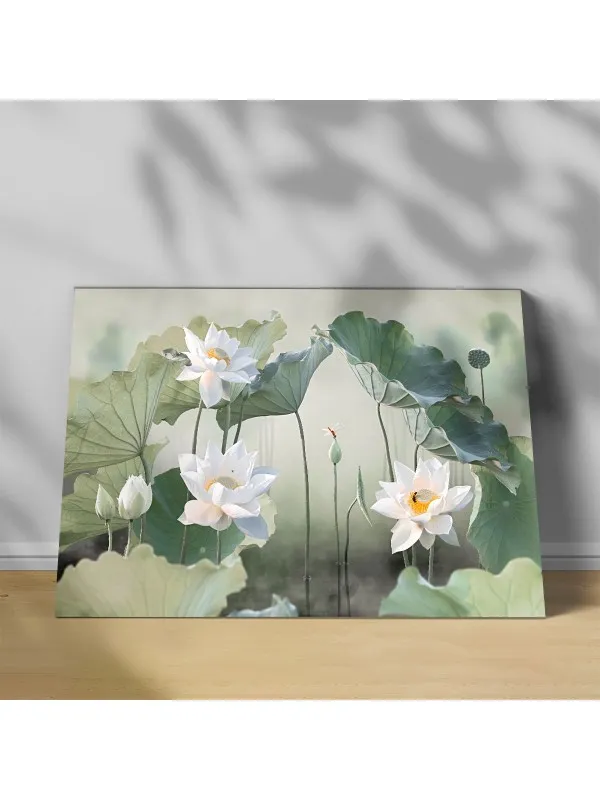 Tablou canvas Flori de lotus – simbol feng shui, 70x100 cm
