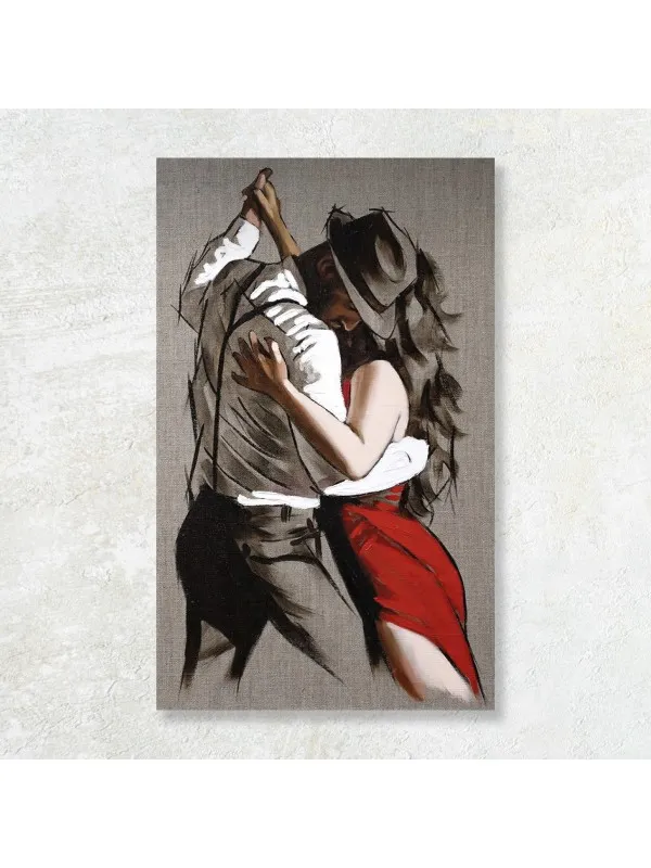 Tablou canvas Tango în pasiune – dans în culori vibrante