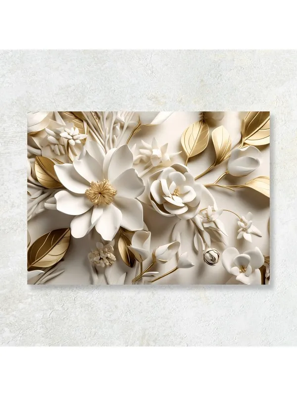 Tablou canvas Eleganță florală II – pentru living, dormitor sau hol
