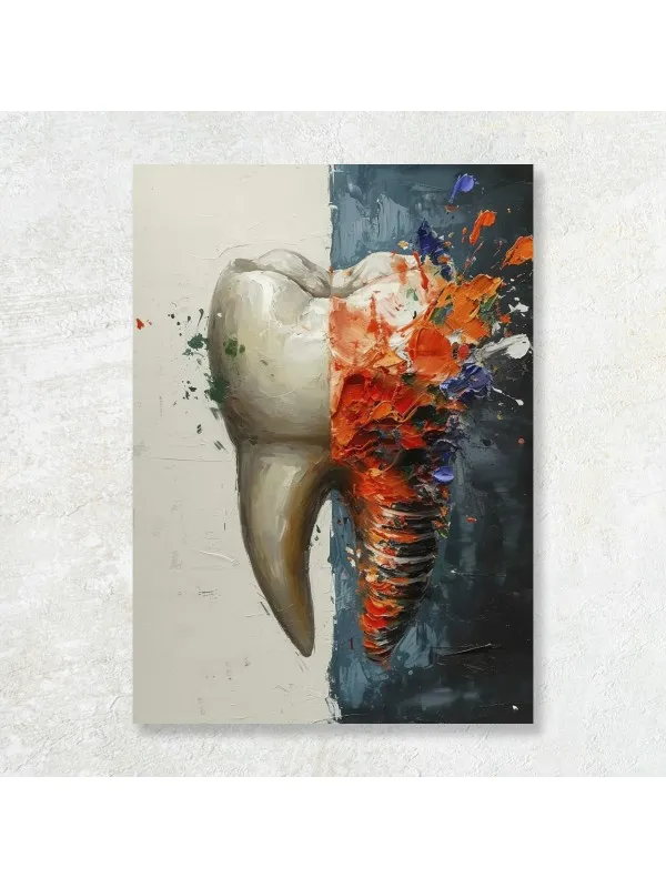 Tablou canvas Arta și dinții – pentru cabinet stomatologic