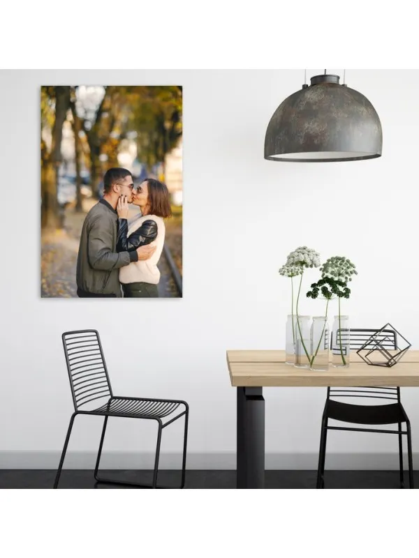 Tablou canvas personalizat cu poza de cuplu – 80x120 cm (vertical)