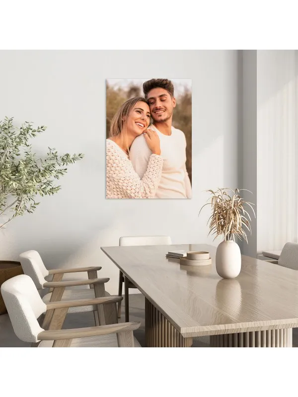 Tablou canvas personalizat cu poza de cuplu – 50x70 cm (vertical)