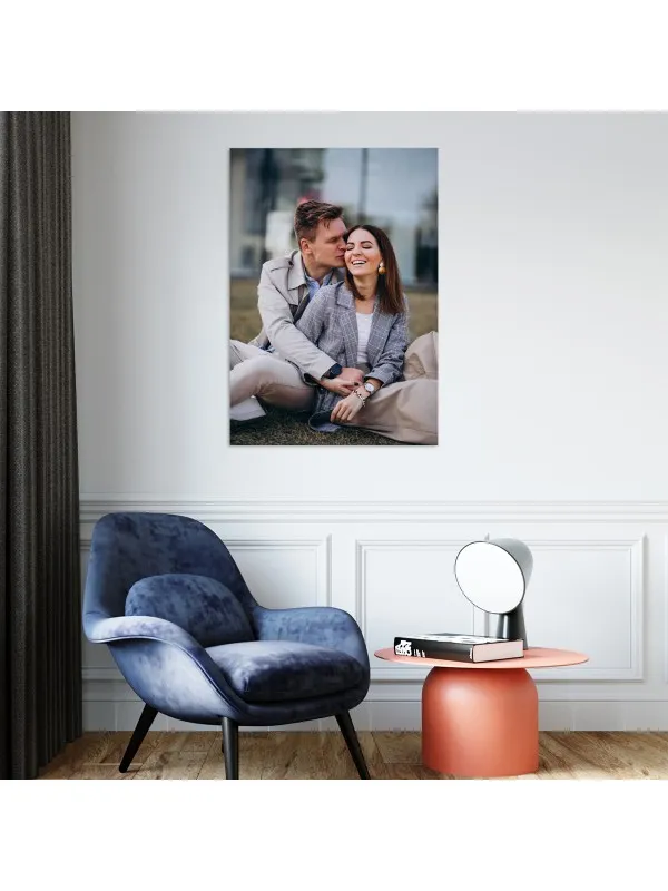 Tablou canvas personalizat cu poza de cuplu – 70x100 cm (vertical)