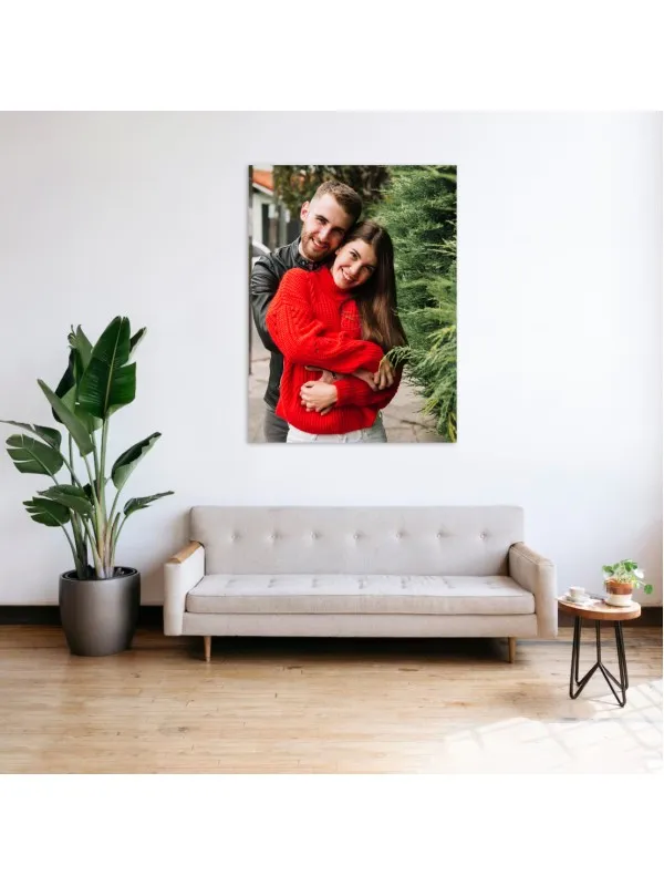 Tablou canvas personalizat cu poza de cuplu – 30x40 cm (vertical)