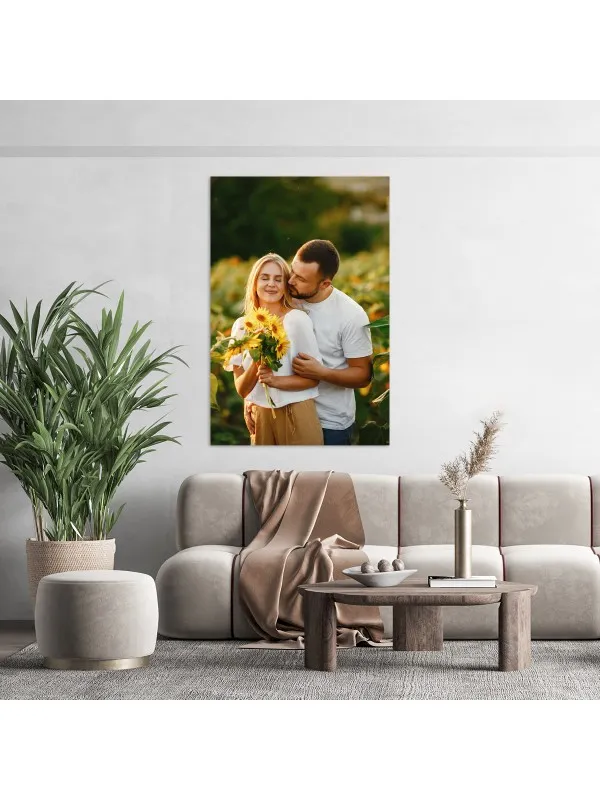 Tablou canvas personalizat cu poza de cuplu – 40x60 cm (vertical)