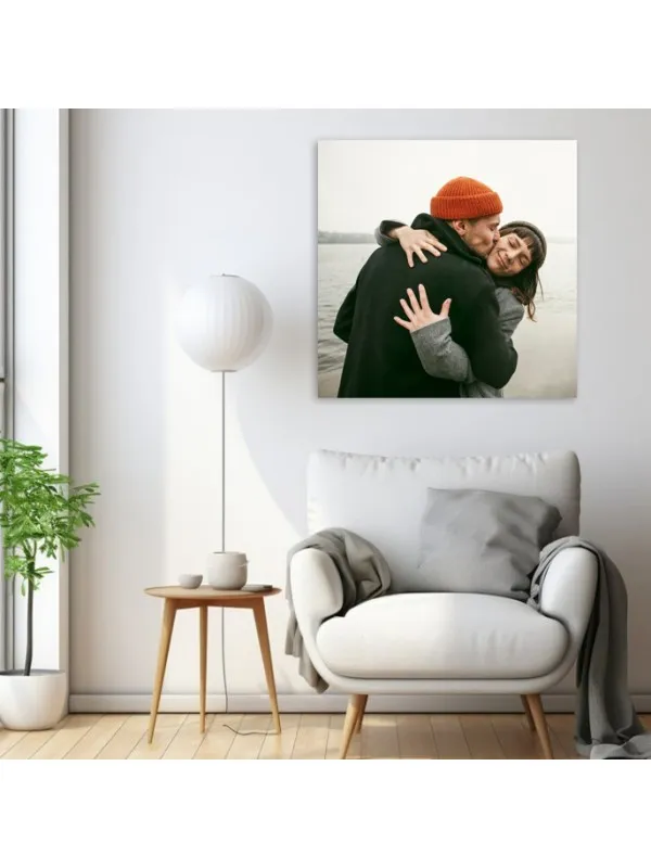 Tablou canvas personalizat cu poza ta – 50x50 cm (pătrat)