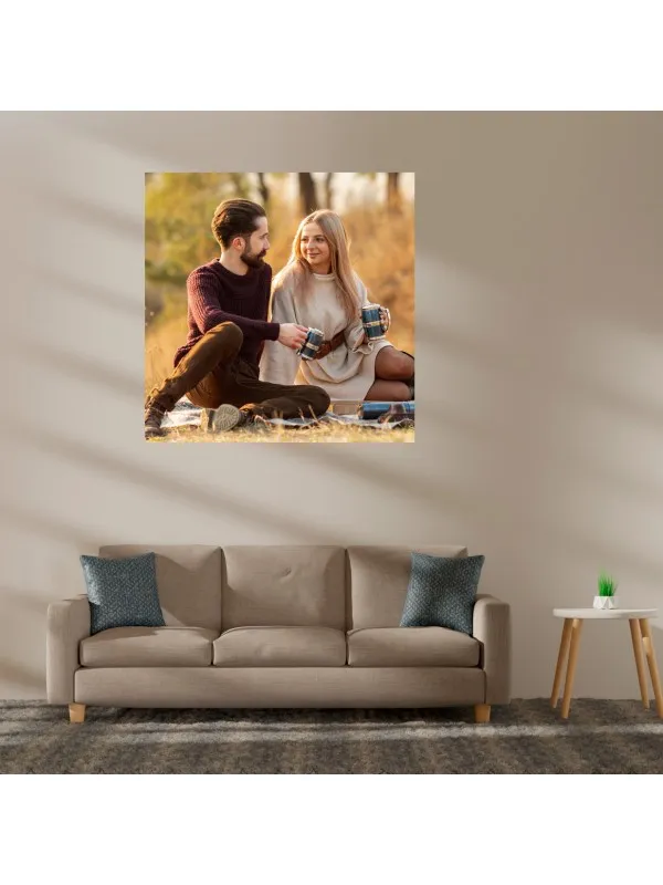 Tablou canvas personalizat cu poza ta – 80x80 cm (pătrat)