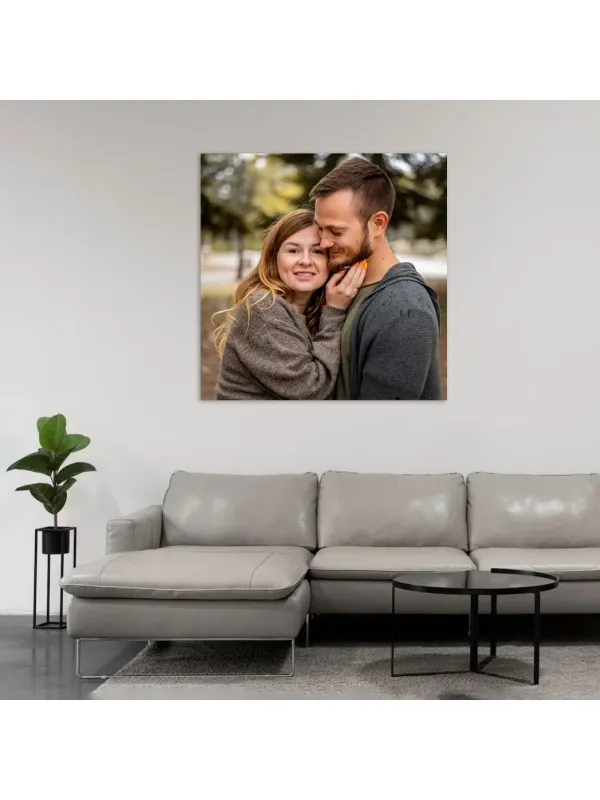 Tablou canvas personalizat cu poza ta – 70x70 cm (pătrat)