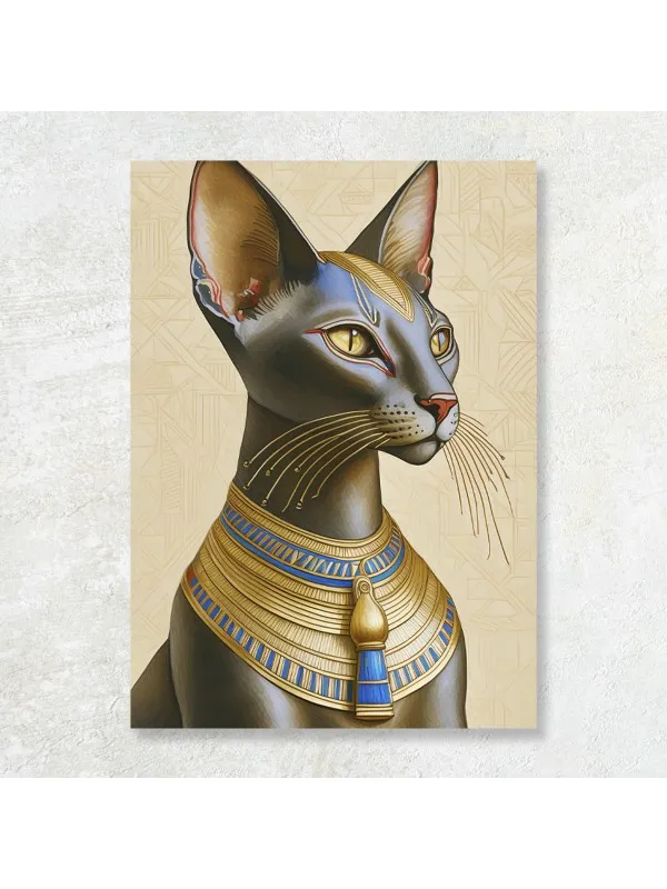 Tablou canvas Privirea zeiței Bastet – pisică regală egipteană