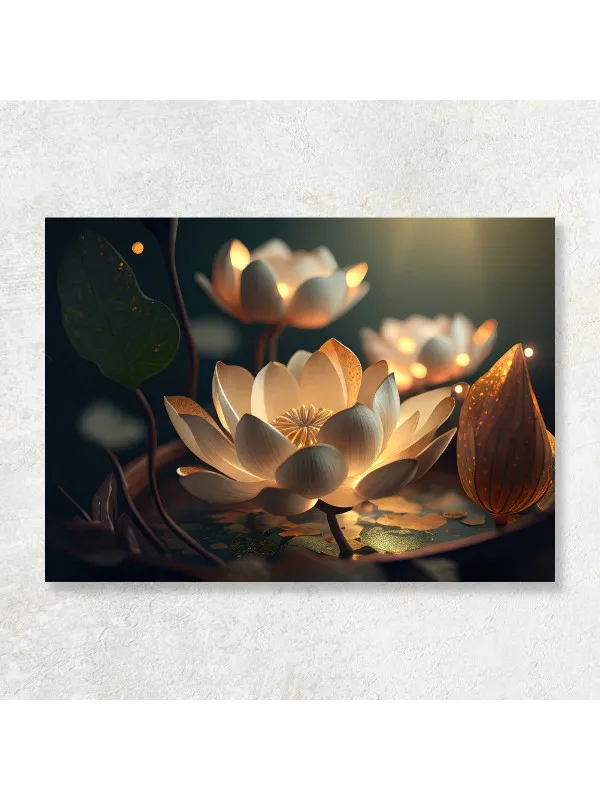 Tablou canvas Blooming in light – decor floral elegant