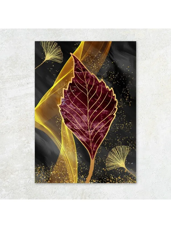Tablou canvas Frunza abstracției – decor elegant de perete