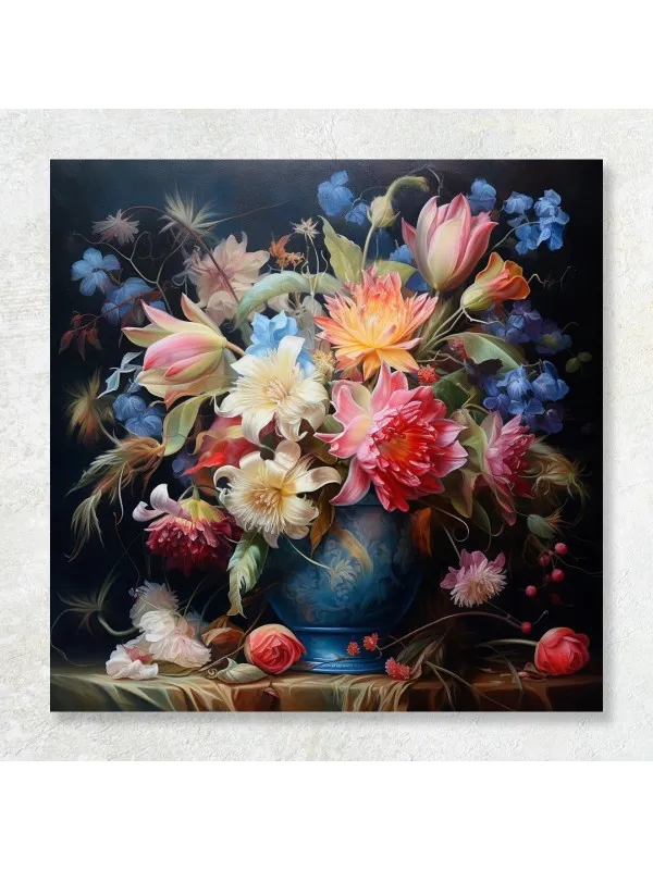 Tablou canvas Blooming reverie – compoziție florală