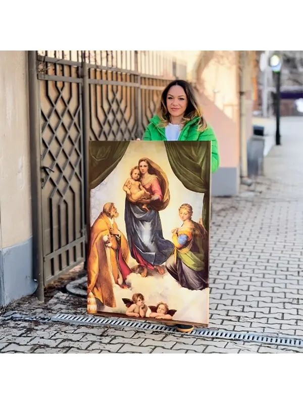 Tablou canvas Madonna Sixtină, Rafael – reproducere