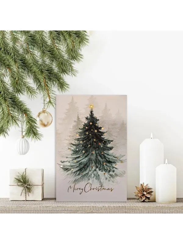 Tablou canvas de Crăciun – scenă de sărbătoare