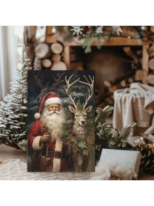 Tablou canvas Moș Crăciun – decor de sărbători
