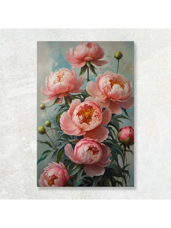 Tablou canvas Bujorii timpului – decor floral
