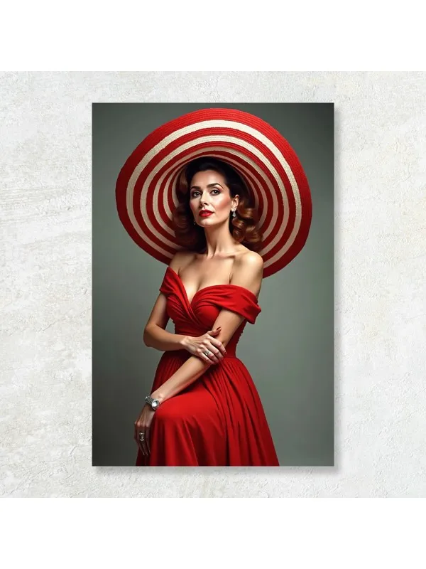 Tablou canvas Candy hat – portret feminin