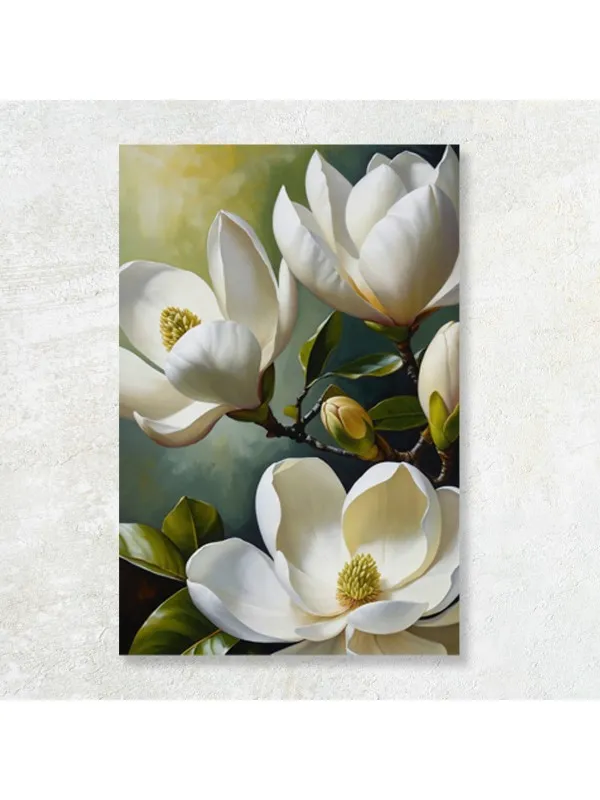 Tablou canvas Vis cu flori albe – decor modern