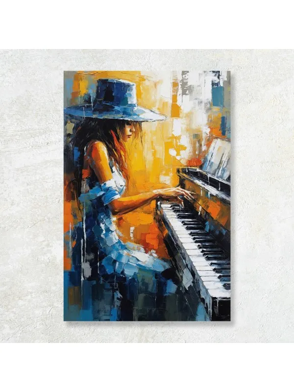 Tablou canvas Pianista din vis – portret artistic