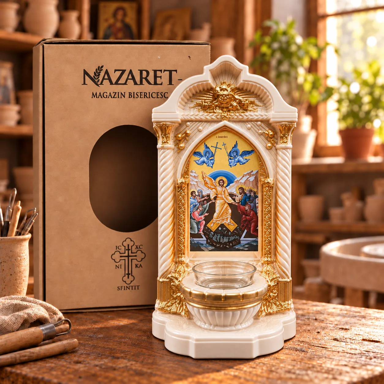 Candelă cu icoana Învierii — imaginea 4
